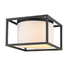  2243-FM BLK-MWS - Manhattan Flush Mount in Matte Black